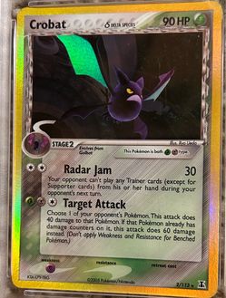 Crobat Delta Species Holo Rare Pokémon Card 2/113