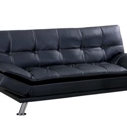 Leather Convertible Sofa