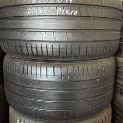 Two Tires (2) 285-40-19 Pirelli Pzero