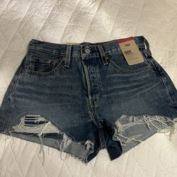 NWT Levi's Women's 501 Original Jean denim Shorts size 27