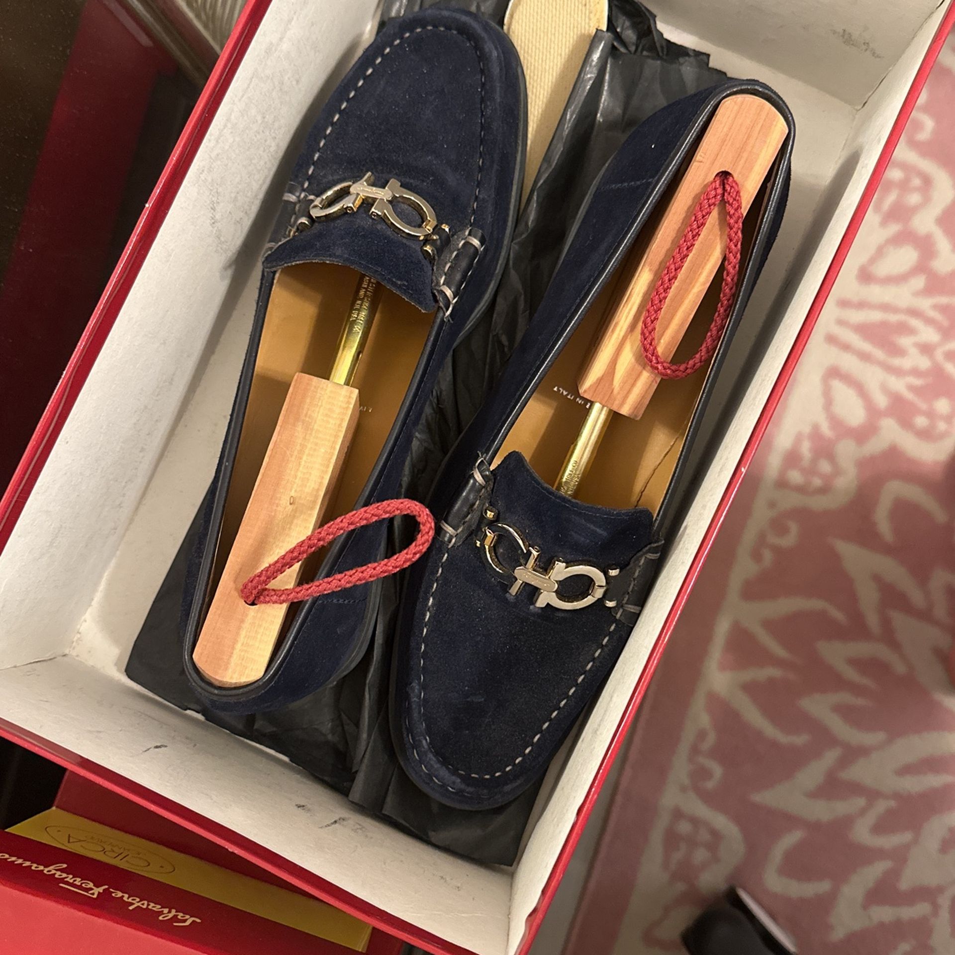 Salvatore Ferragamo Suede Loafers Size 7.5