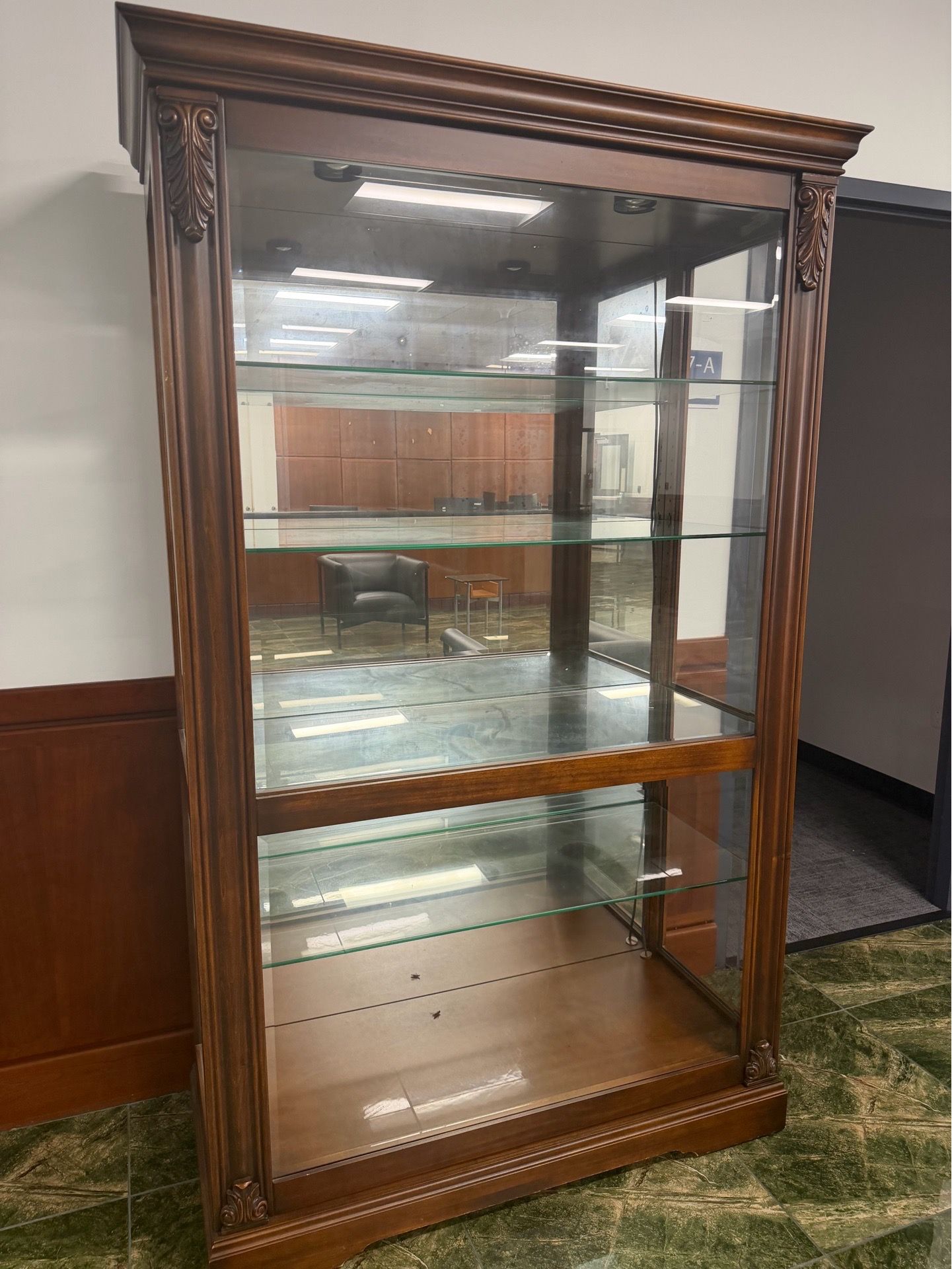 Wood Display Cabinet