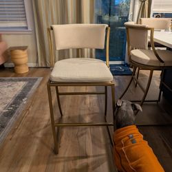 Ballard Designs Allister Barstools With Sandberg Parchment