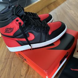Jordan 1 Satin Bred Worn Once Size 10 Men No Trades Price Firm