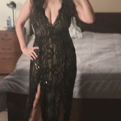 Black Sequins Dress  ML/Vestido Negro Prom 