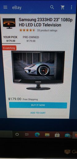 Samsung Tv 23" 1080p HD Led Lcd