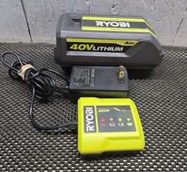 RYOBI  battery and charger
