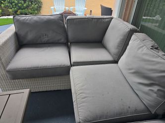 Patio furniture grey- weather resistant fabric