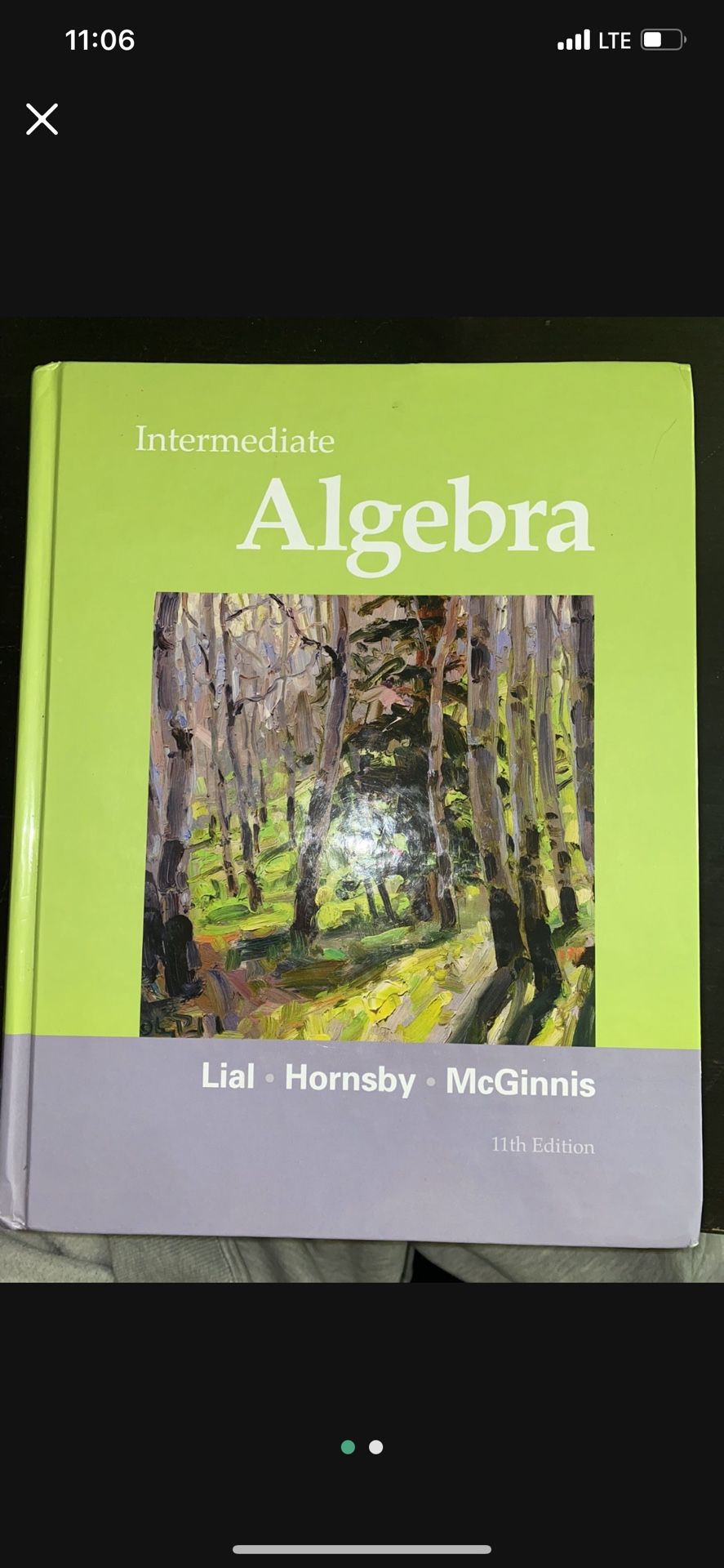 Intermediate algebra 11th Edition - hardcover