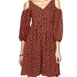 Disney Through the Looking Glass Alice in Wonderland Cold Shoulders Heart Dress