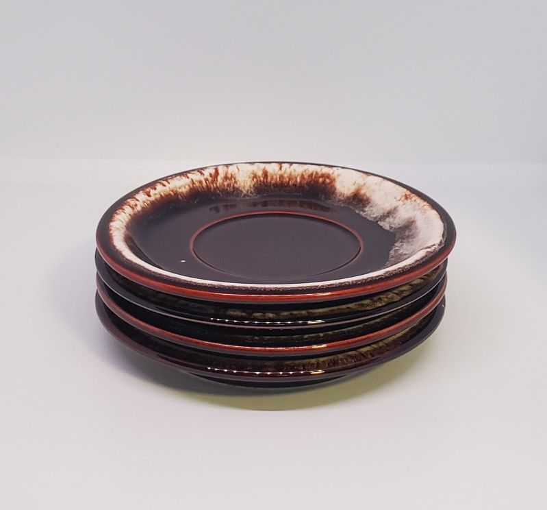 4) Pfaltzgraff Drip Plates