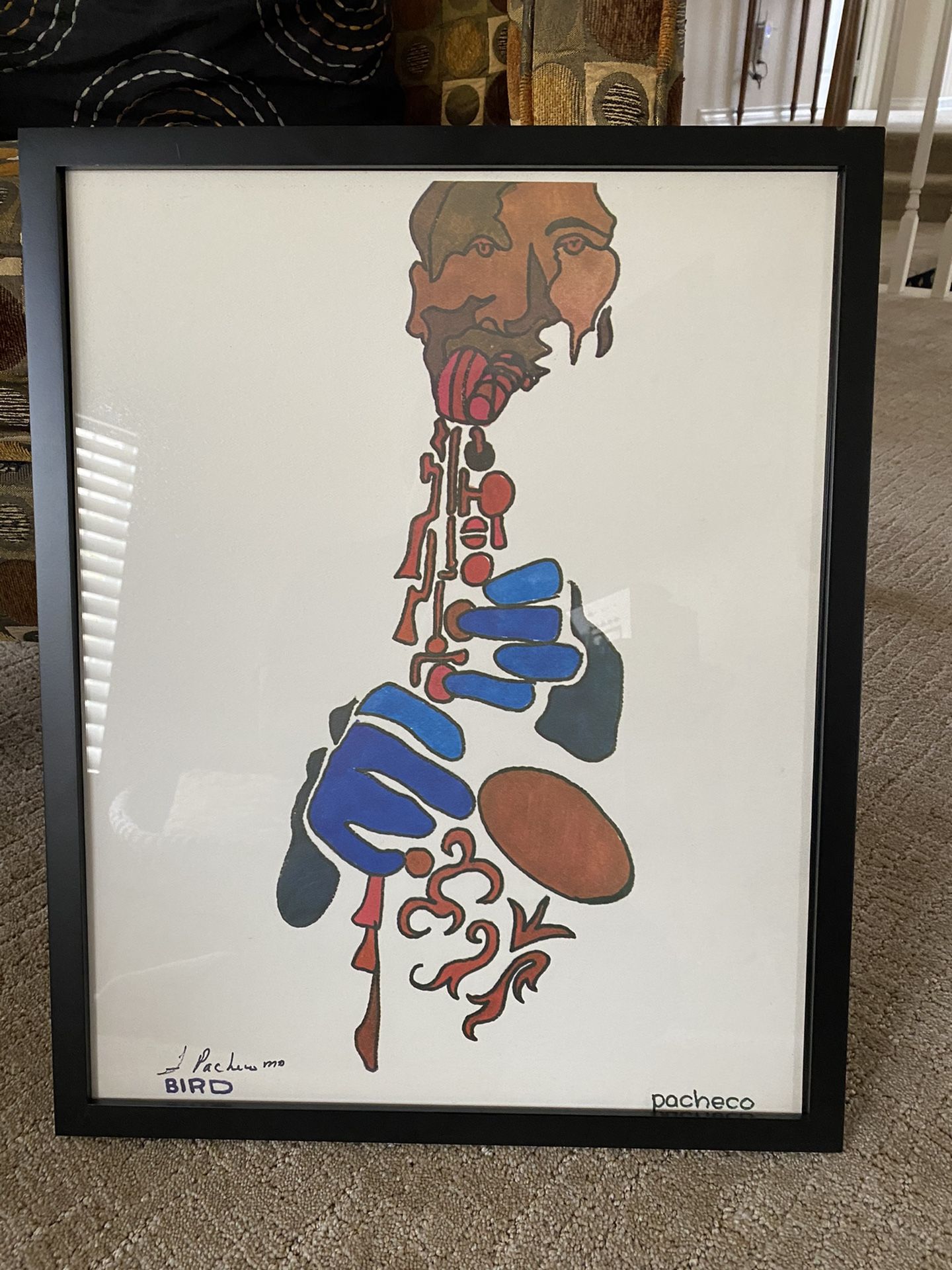 Reduced - Signed Jazz Print By Ferdie Pacheco