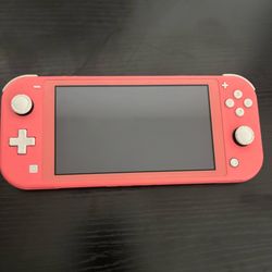 Coral Pink Nintendo Switch Lite