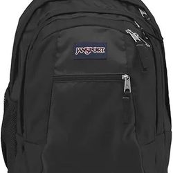 JanSport Driver 8 Rolling Backpack - Wheeled Travel Bag with 15-Inch Laptop Sleeve, One Size, Black