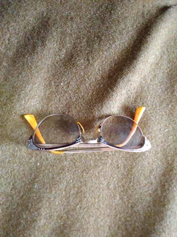 Antique Cat Eye 12KG Filled Glass Frames Circa 1940