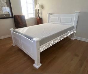 White Full Bed And Mattress