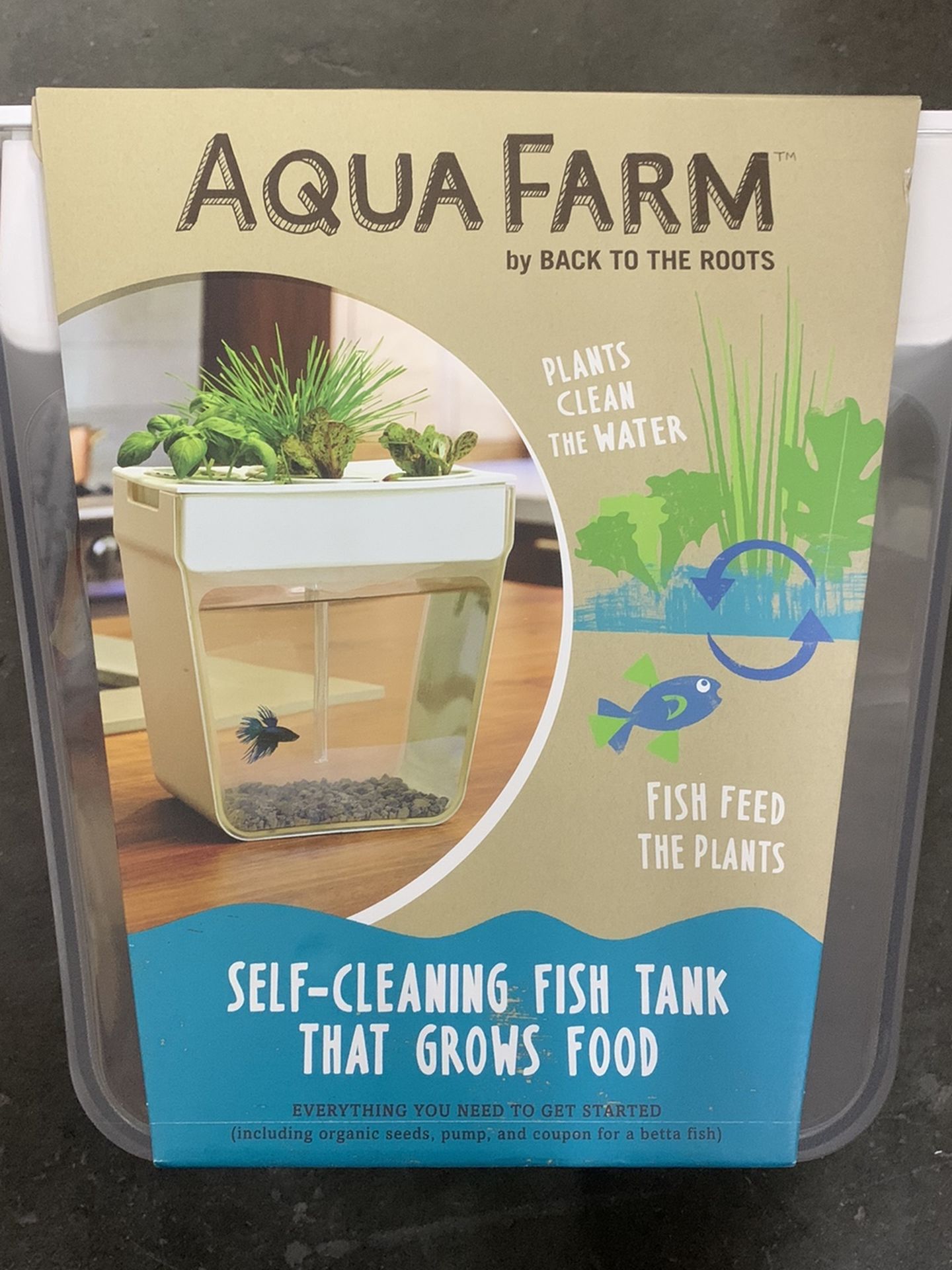 Aqua Farm Self Cleaning Fish Tank That Grows Food