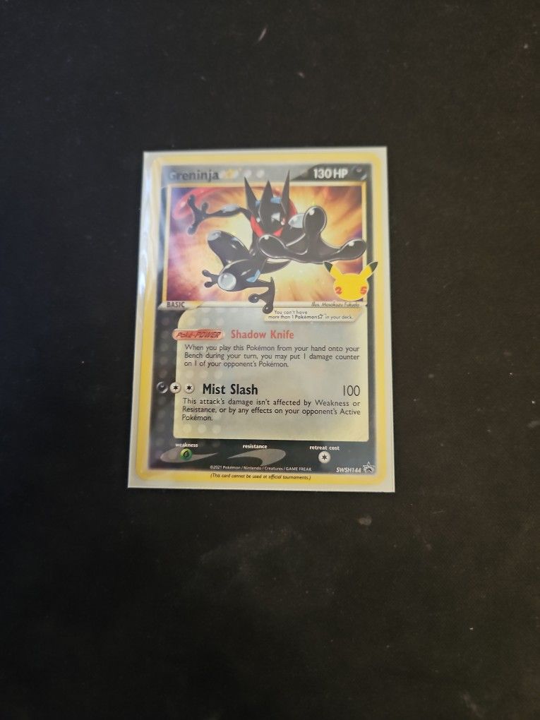 Pokemon Card Celebrations Holographic Promo Greninja SWSH144 NM