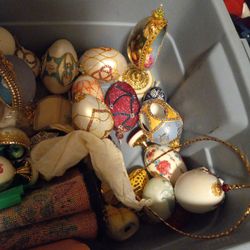 About 15 Faberge Eggs  
