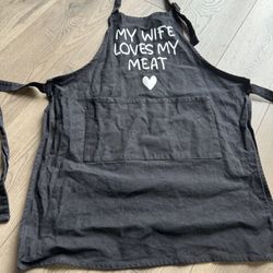 Funny Apron - My Wife Loves My Meat 🤍