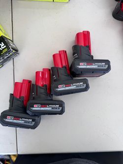 Milwaukee M12 5.0 High Output Battery EACH