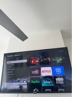 40” Philips Roku Smart TV + Wall Mount