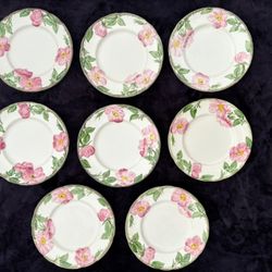 Salad Plates Franciscan Earthenware Desert Rose