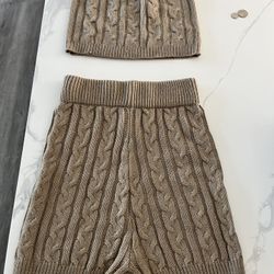 Sweater Shorts Set