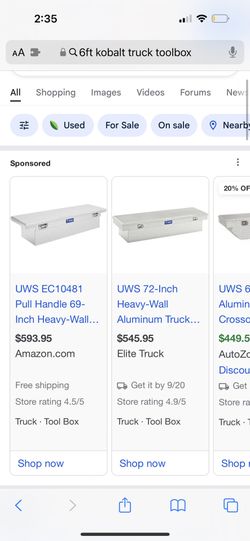 Kobalt 69 Inch Tool Box