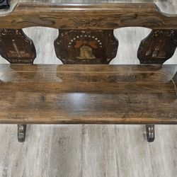 Limited Edition Solid Walnut Bicentennial Bench 