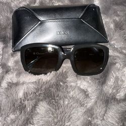 Christian Dior Grey Shaded Square Sunglasses 