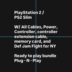 PlayStation 2 Slim / PS2 Slim Bundle 