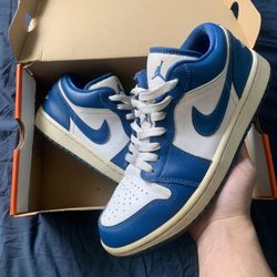 Jordan 1 Low Marina Blue Size 9.5W/8m