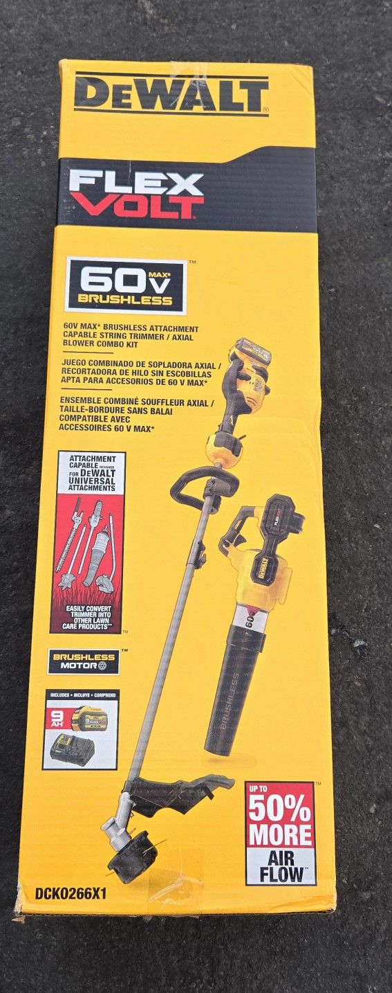Flexvolt 60v Max Cordless Battery Power Blower N String Trimmer