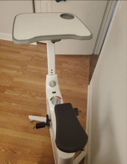 Table with bike pedal
