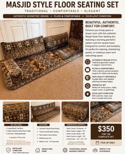 Eastern seated cushions majlis seating