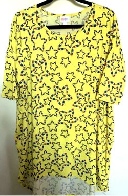 Women’s Top Size XL  Red, White And Blue Stars Popsicle Stars NEW 4th Of July
