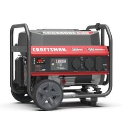 
CRAFTSMAN 3650 Watt Portable Gasoline Generator with 8-in Wheels and Handle -