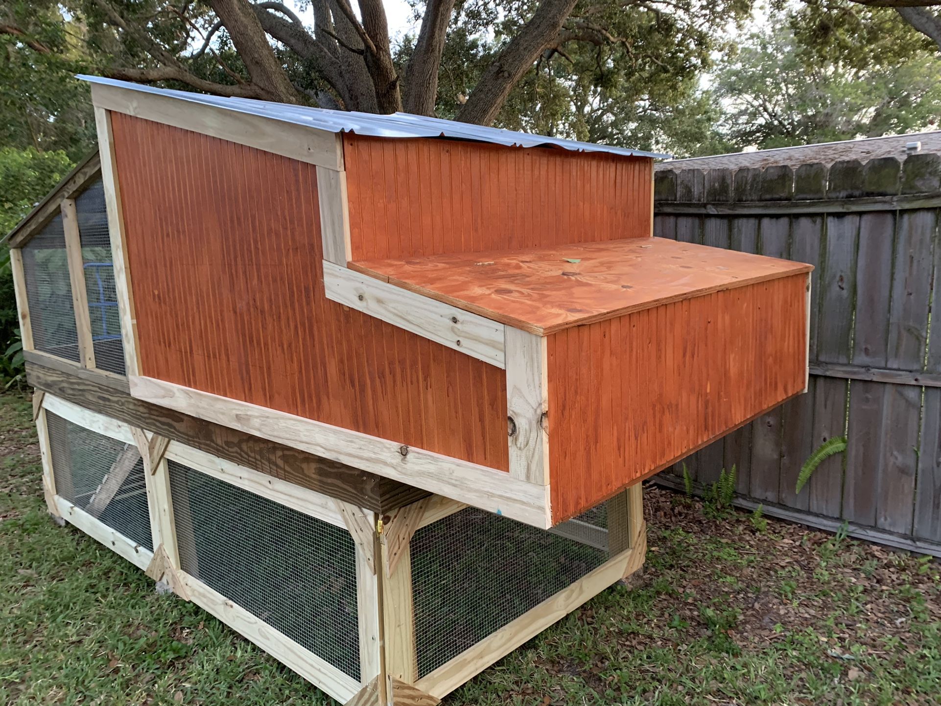 Custom Chicken Coop With Nest Boxes