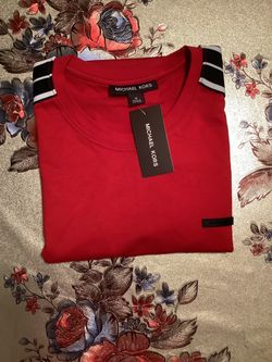 Michael Kors Red Crewneck T-Shirt Size M