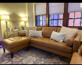 Brand new leather sectional couch