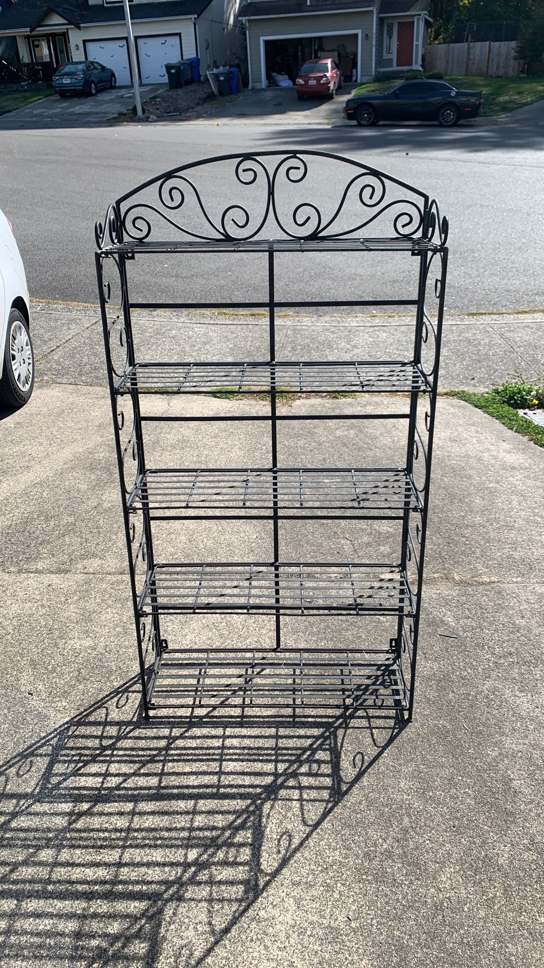 Collapsible Metal 5 Shelf Plant Stand