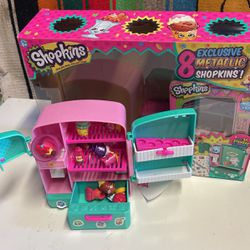 Shopkins Refrigerator And Accessories 