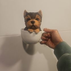 Tea Cup  Schnauzer Dog Decor