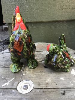 Farmhouse Rooster & Hen set