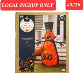 ➿️ Member's Mark 140 LED Pre-Lit Pop-Up Pumpkin Pal Indoor/Outdoor, 5ft #3216
