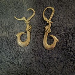 Fish Hook/Nordic Earrings 925 Sterling Silver 