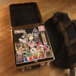 A Nice Makeup Back And A Small Traveling Bag