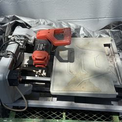 DIAMONDBACK 10 Amp 7 in. Wet Tile Saw with Sliding Table
