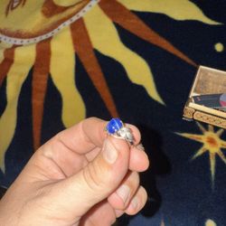 Natural Vintage Star Sapphire 24k Ring